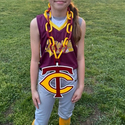 Custom Sports Turnover Chain, Oversized Medallion, Team mascot, Custom Colors, Any Logo