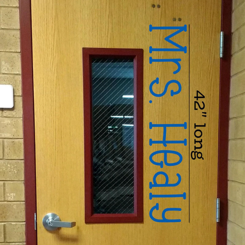 Teacher Name, teacher decal, classroom decor