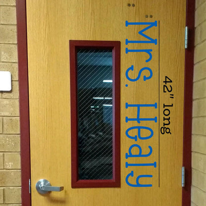 Teacher Name, teacher decal, classroom decor