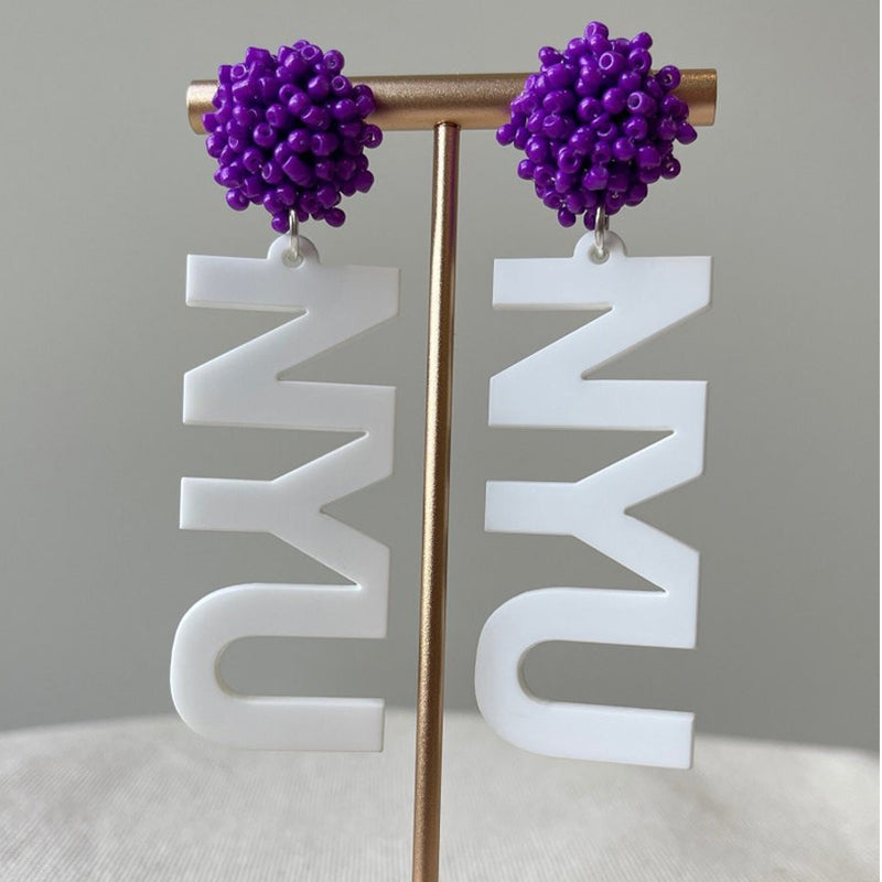 Personalized Custom Game Day Earrings