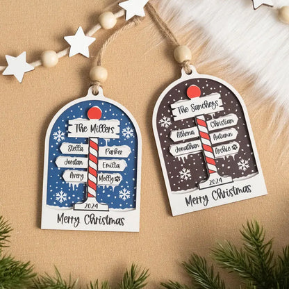 Personalized Family Christmas Ornaments