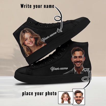 Custom High Top Sneakers: Personalized Photo Canvas Shoes