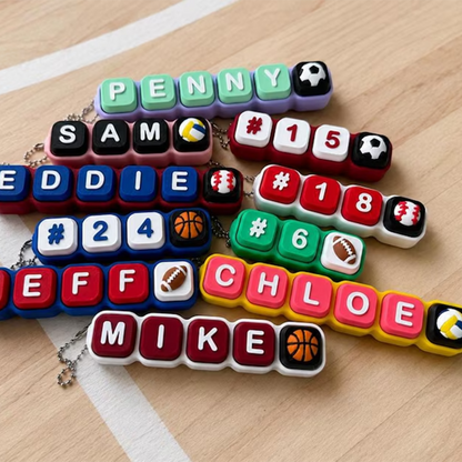 Name Clicker Fidget Keychain- Clicky or Silent!| Personalized keyboard Clicker FidgetToy