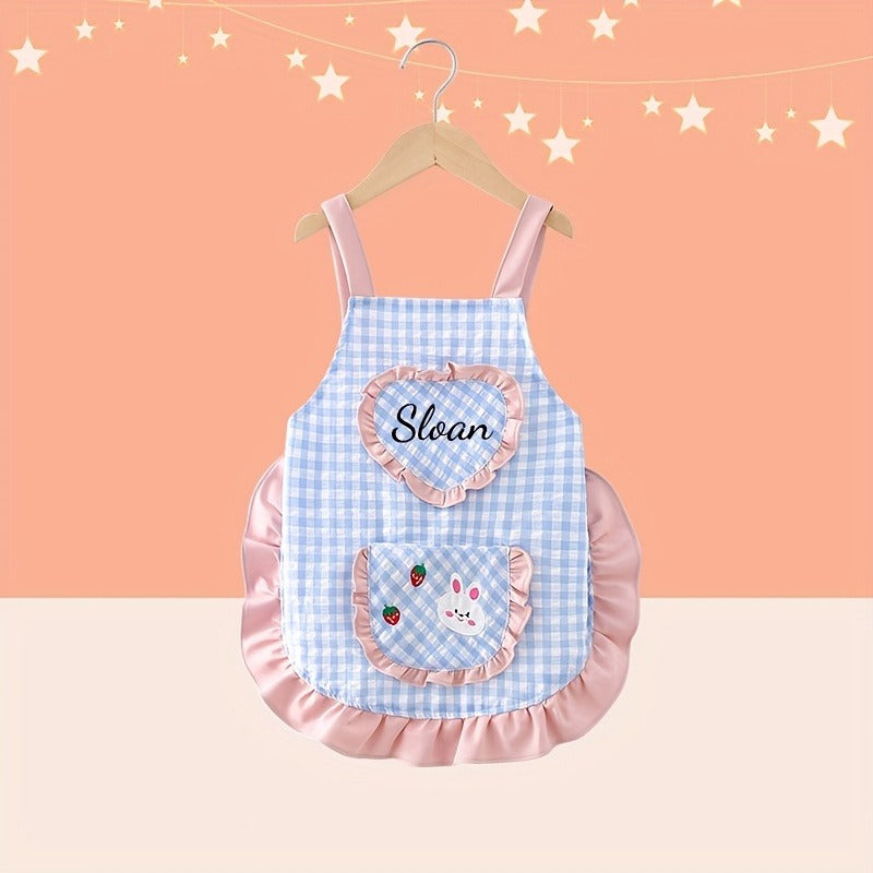 Personalized Easter Name/Number Mini Apron with Custom Embroidered Name