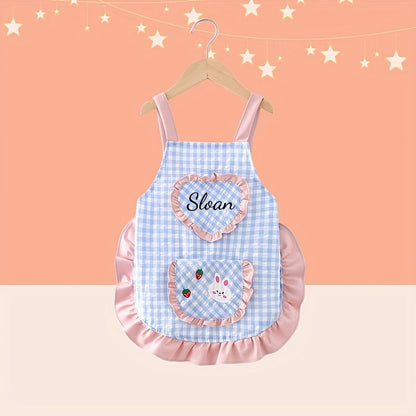 Personalized Easter Name/Number Mini Apron with Custom Embroidered Name