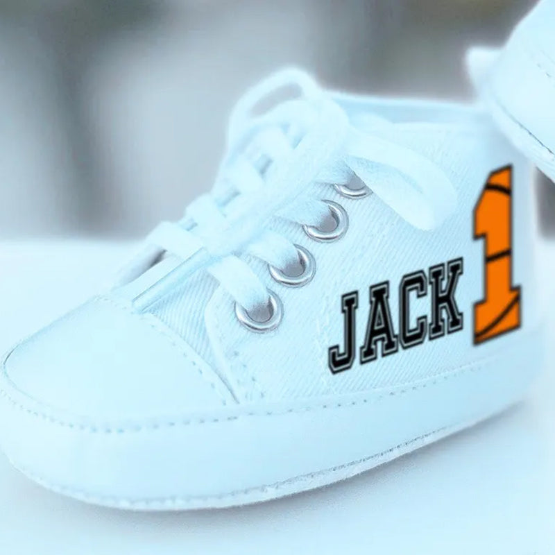 Custom Rookie Of The Year 1st Birthday Boy Shoes Baseball football Basketball Baby Shoes