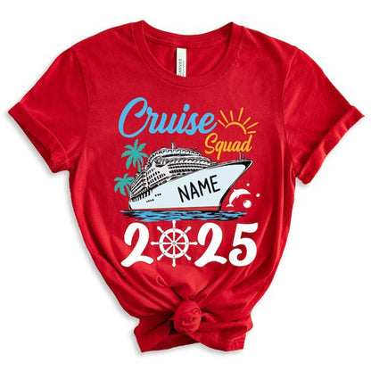 Custom Cruise Squad 2025 Shirt, Cruise Squad Shirt, Custom Cruise Squad Group Shirt for 2025 Season
