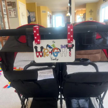 Personalized Family Name Stroller Tag