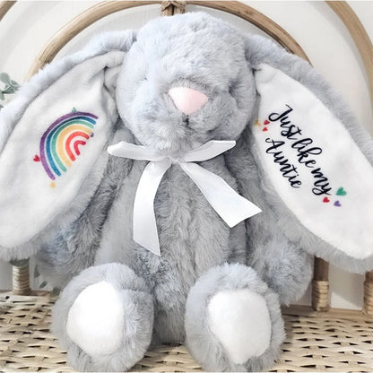 Personalised Easter Bunny, Rainbow Baby, Baby Gift, Gift For Her, Gift For Him