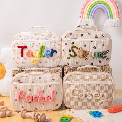 Personalized Kids Lunch Bag with Name Embroidery