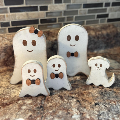 Personalized Ghost Family  Halloween Decor
