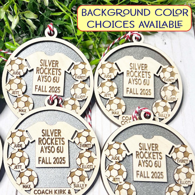 Soccer Team Personalized Ornament, Soccer Player Gift