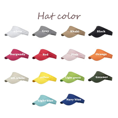 Custom Embroidered Tennis Visor With Name Personalized Womens Visor Baseball