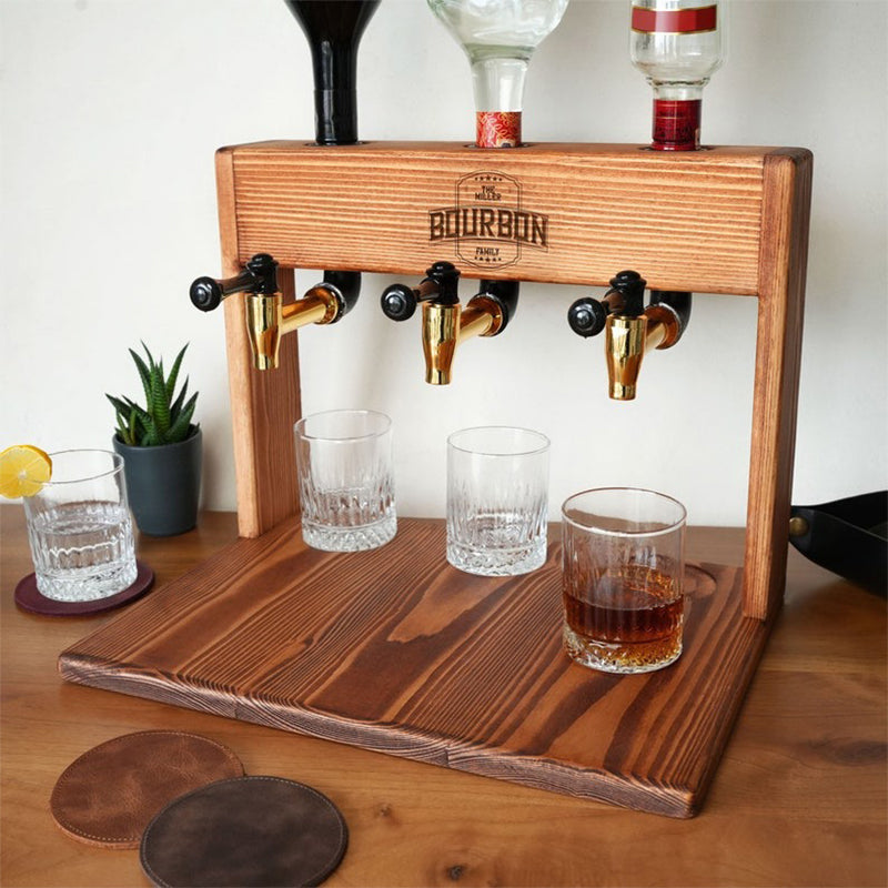 Personalized Wooden Whiskey Decanter, Liquor Dispenser,Whiskey dispenser