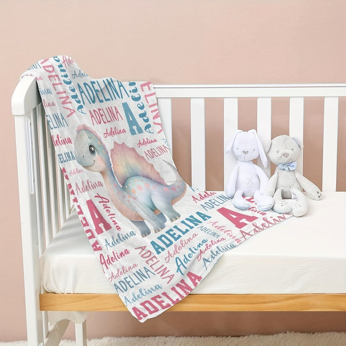 Creative Personalized Text Customization Fleece Gift Blanket