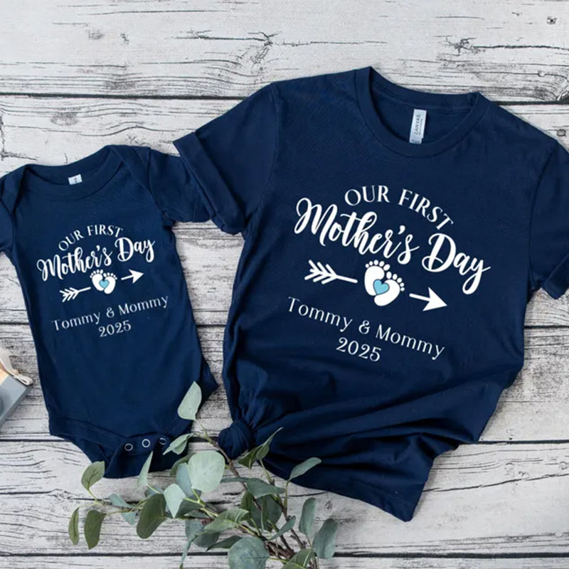 Personalized Mothers Day Shirt, Our First Mothers Day, My 1st Mothers Day
