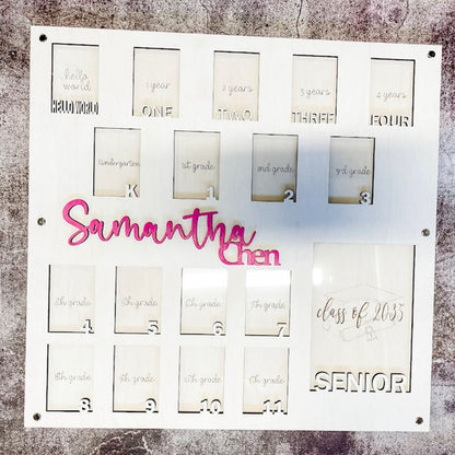 Custom Birth through Graduation School Picture Frames