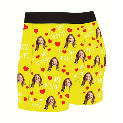 Customized Boxers with Images, Personalized Face Photo Boxers