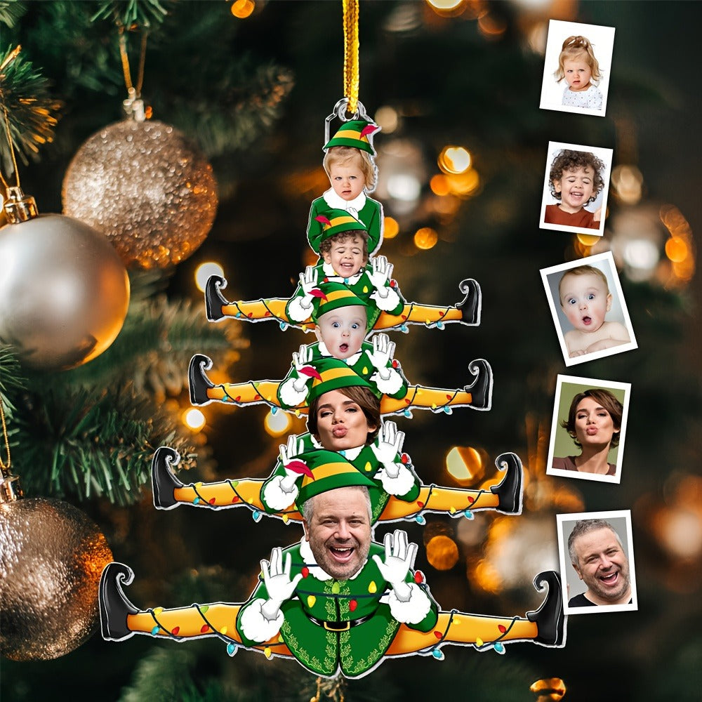 Personalized Custom Photo Christmas Tree Ornament