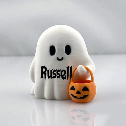 Cute Tiny Trick or Treat Ghost - Halloween Decoration Desk Display