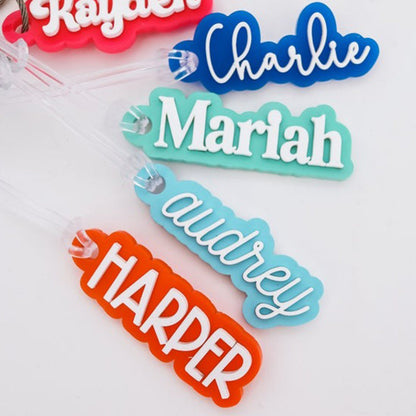 Custom Name Water Bottle Tag, Backpack Name Tag