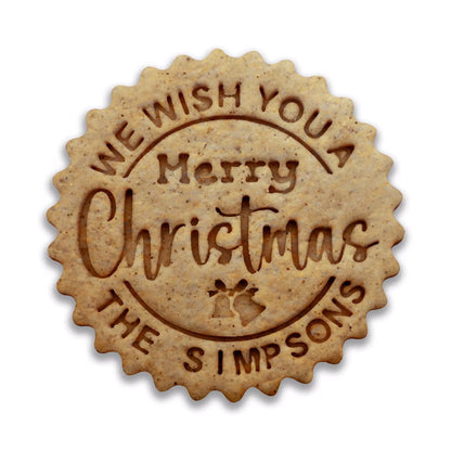 Personalized Christmas Cookie Cutter Stamp Set