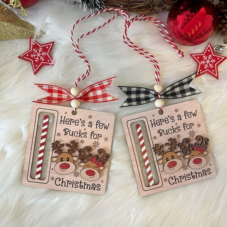 Cute Money Holder Christmas Ornament Gifts, Here’s A Few Bucks for Christmas