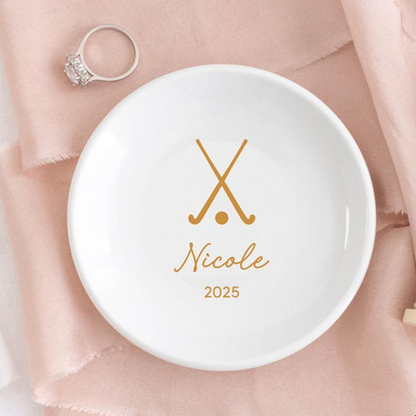Field Hockey Gifts, Field Hockey Senior Gifts, Hockey Coach Gifts, Field Hockey Jewelry Dish,  Senior Night 2025
