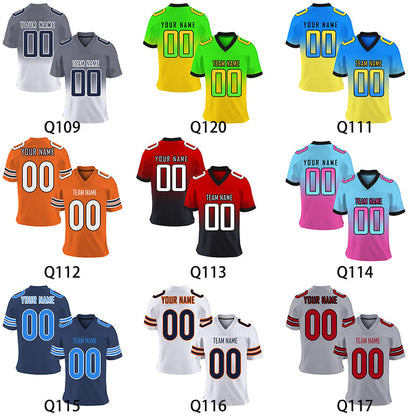 Custom Football Jersey Team Name And Number