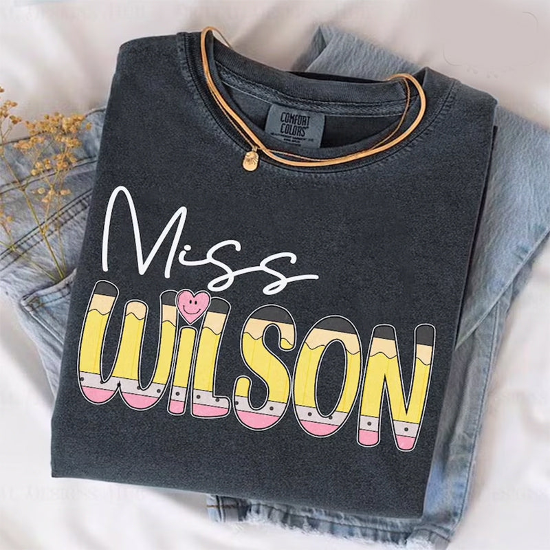 Custom Name Teacher Shirt, First Day Of School Teacher Shirt