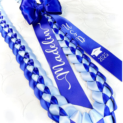 2025 Graduation gift lei with personalized bow for high school college