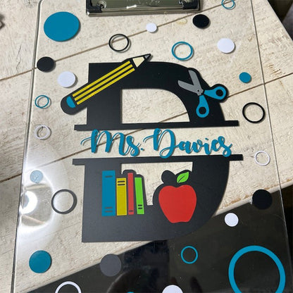Teacher Clipboard, Teacher Gift, Personalized Clipboard