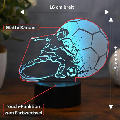 Personalized Soccer Lamp - Unique Bedroom Night Light