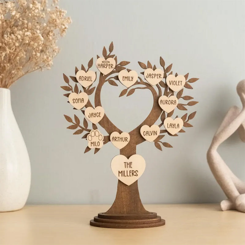 Personalized Free Standing Family Tree