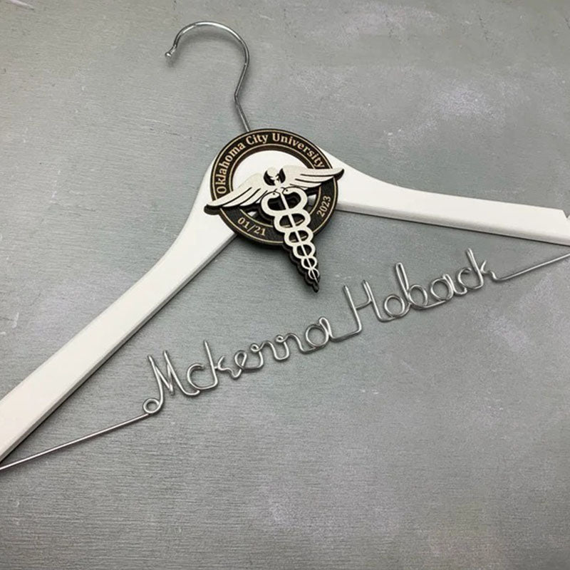 Unique Gift for Doctor, Birthday Gift for Doctor, Personalized Coat Hanger Graduation Gift