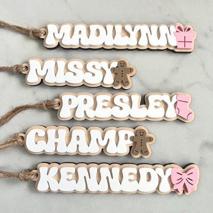 Christmas Stocking Tag for Kids, Personalized Christmas Gift Tag