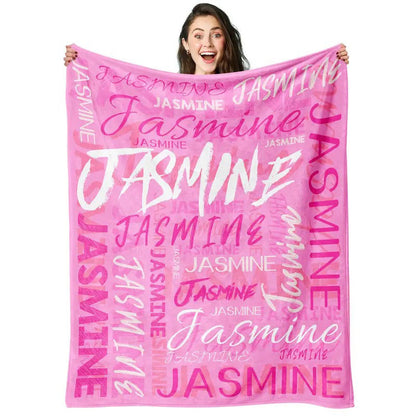 Personalized Custom Name Blanket - Soft Flannel Throw
