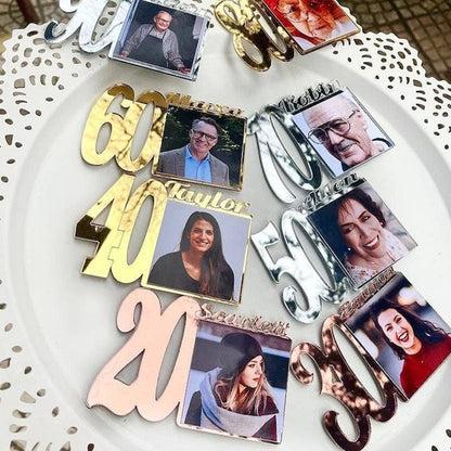 Custom Birthday Photo Magnets  Baby Picture Frames