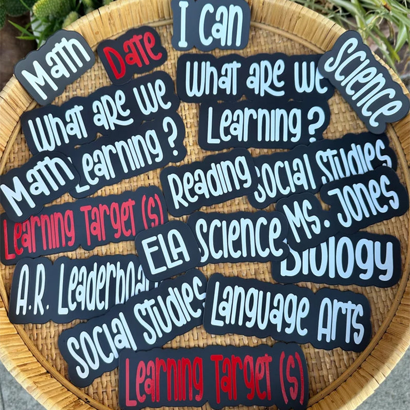 White Board Custom Magnetic Labels