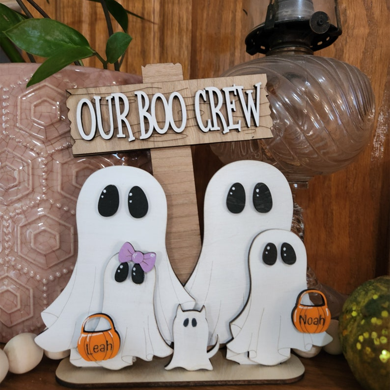 Personalized Family Halloween decor, Ghost Halloween decor