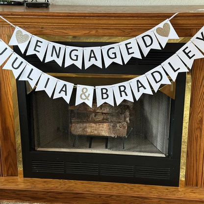 Engagement party decorations - bridal shower banner