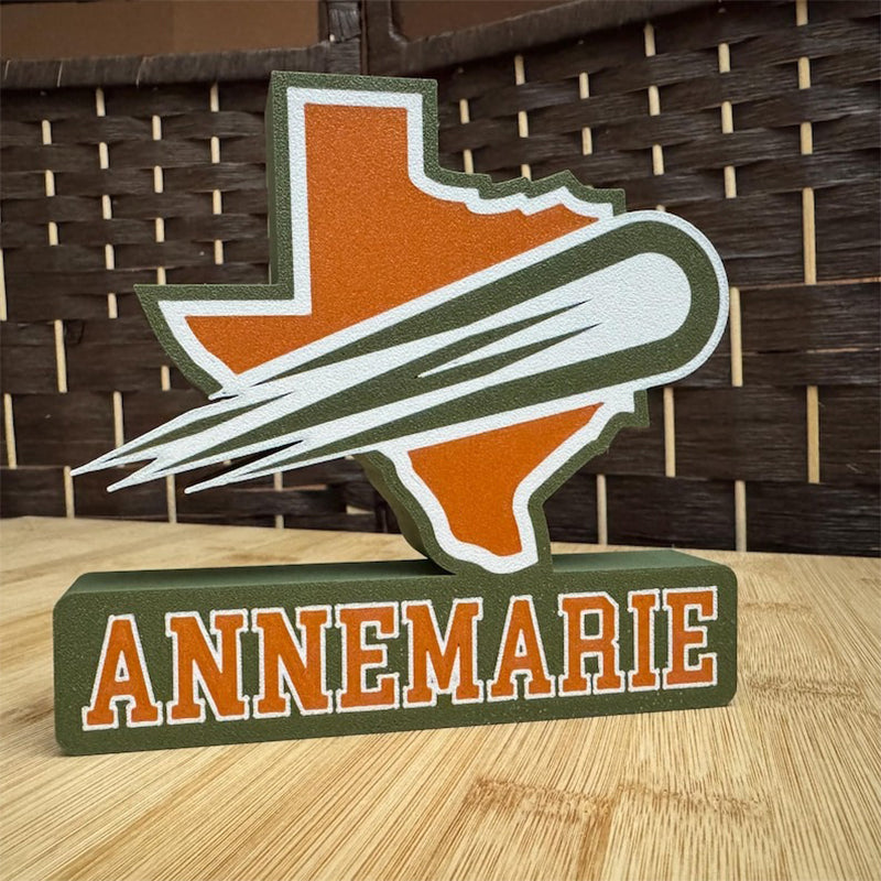 Personalized College Mascot Name Plaque Graduation Gift