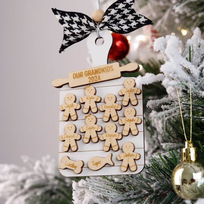 Family Gingerbread Ornament Personalized Christmas Ornament