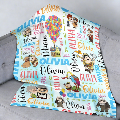 Personalized plush blankets