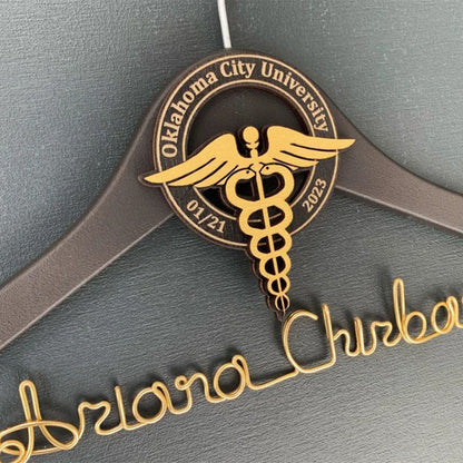 Unique Gift for Doctor, Birthday Gift for Doctor, Personalized Coat Hanger Graduation Gift
