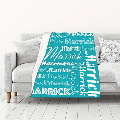 Soft Personalized Flannel Blanket | Custom with Name