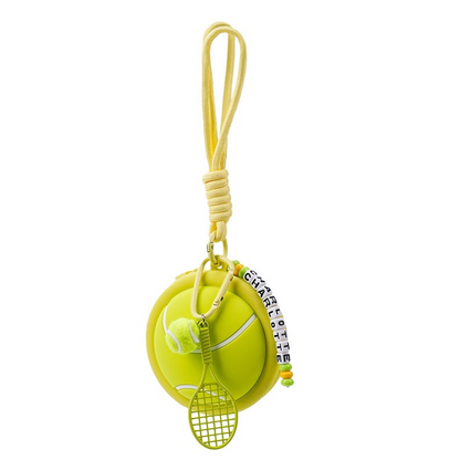 Customized tennis, baseball, basketball, soccer name beaded keychains and coin purses