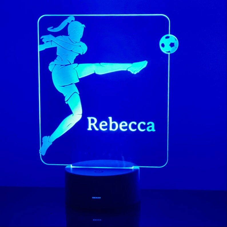 Personalised Football Night Light| Football Night Lamp | Children's Lights | Kids Bedrooms | Football Nursery Decor