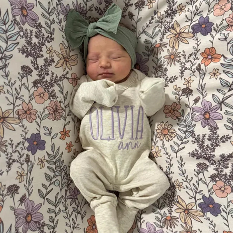 Personalized Romper, Baby Coming Home Outfit