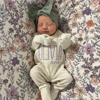Personalized Romper, Baby Coming Home Outfit